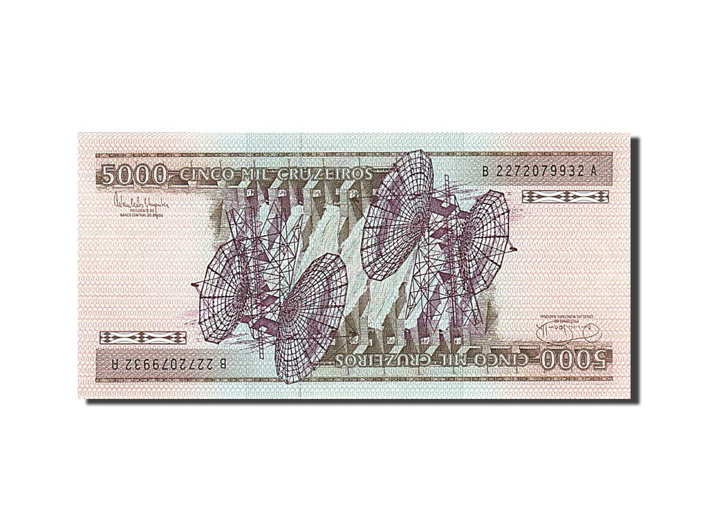 Banknote, Brazil, 5000 Cruzeiros, 1985, UNC(65-70)