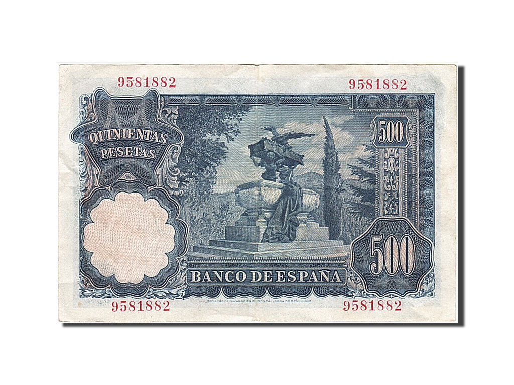 Spain, 500 Pesetas, 1951, KM #142a, 1951-11-15, EF(40-45), 9581882