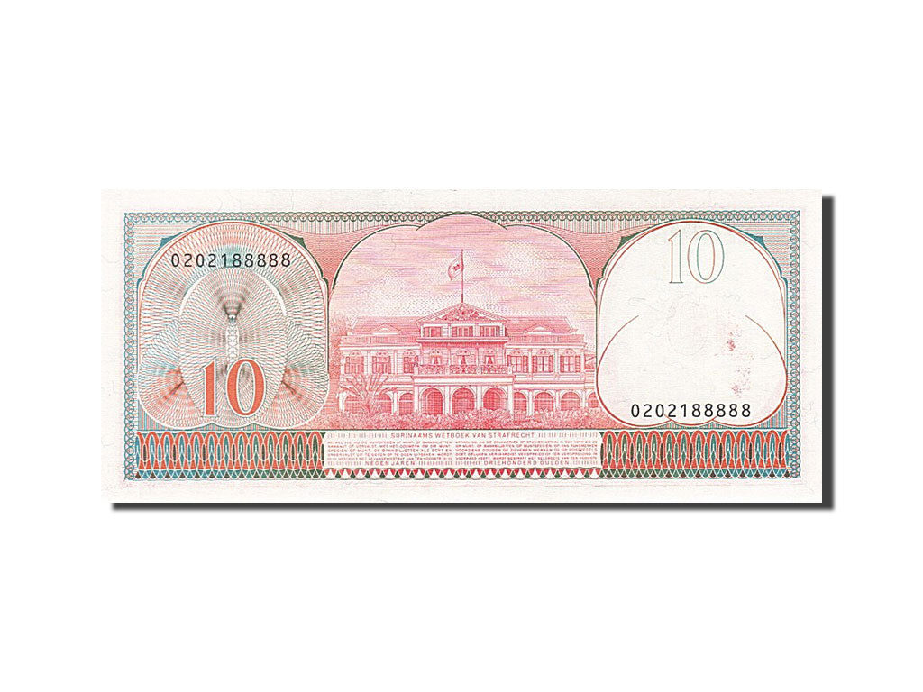 Banknote, Suriname, 10 Gulden, 1982, 1982-04-01, UNC(65-70)