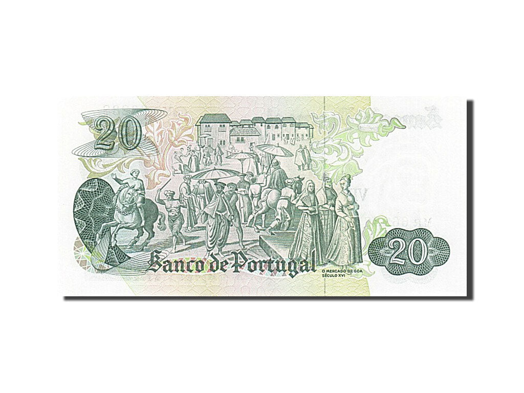 Portugal, 20 Escudos, 1971, KM #173, 1971-07-27, UNC(65-70), MR 66238