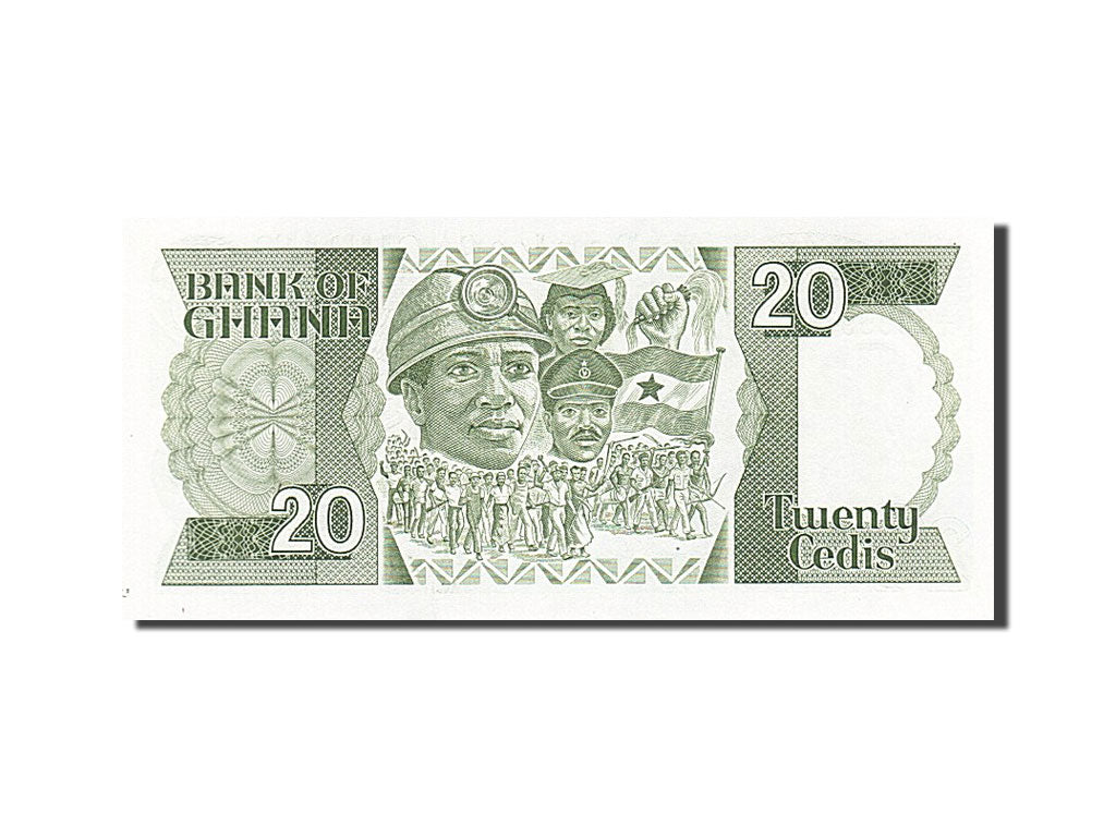 Ghana, 20 Cedis, 1984, KM #24a, 1984-05-15, UNC(65-70), A/I 4585979