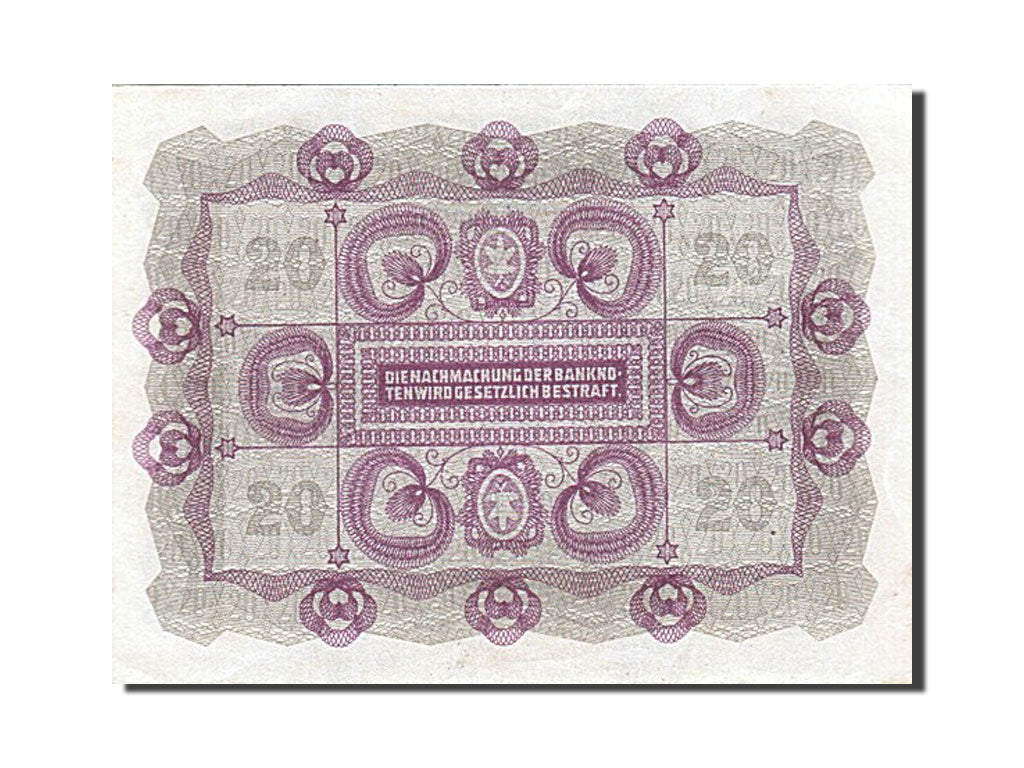 Banknote, Austria, 20 Kronen, 1922, 1922-01-02, AU(55-58)