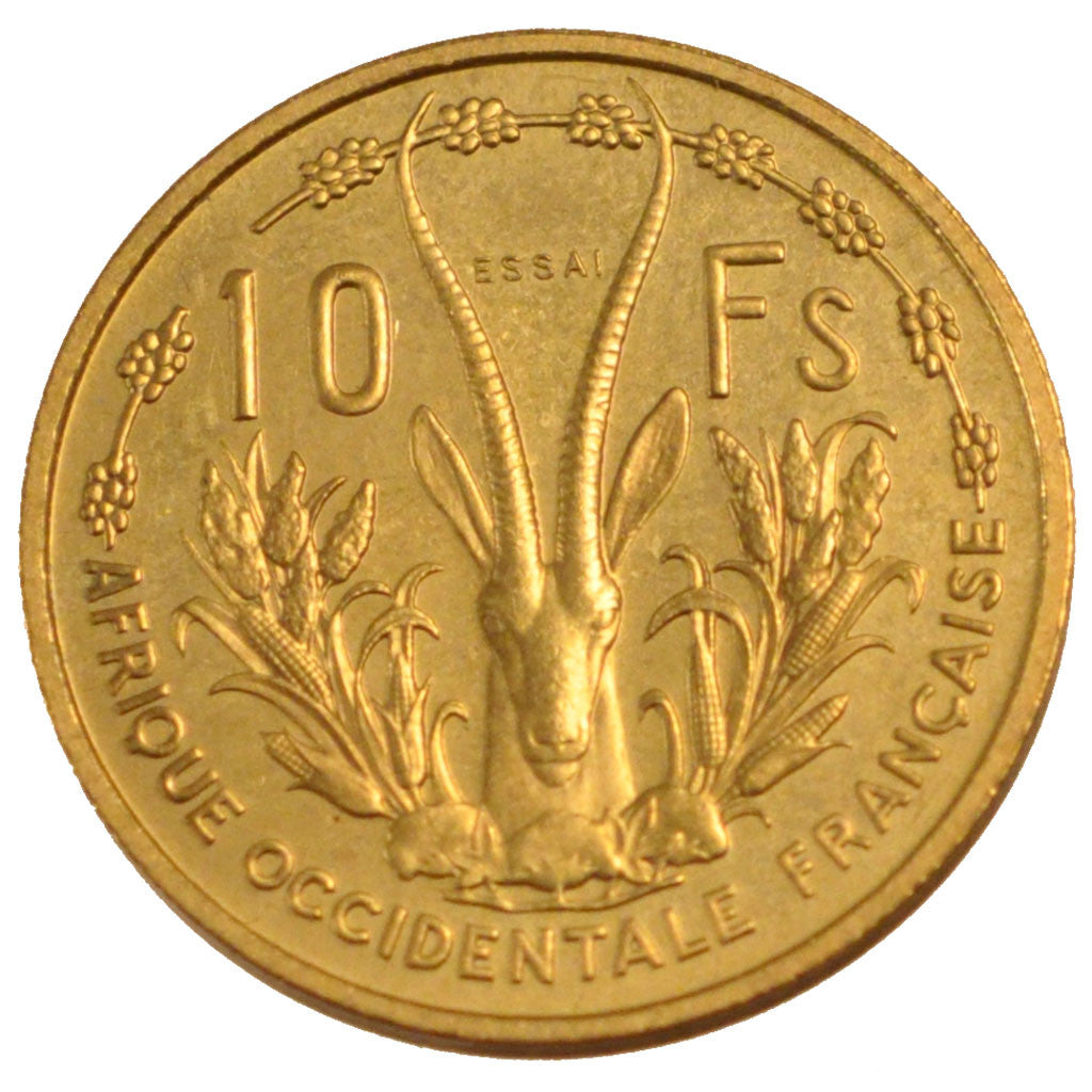 Afrique Occidentale Française, 10 Francs Essai