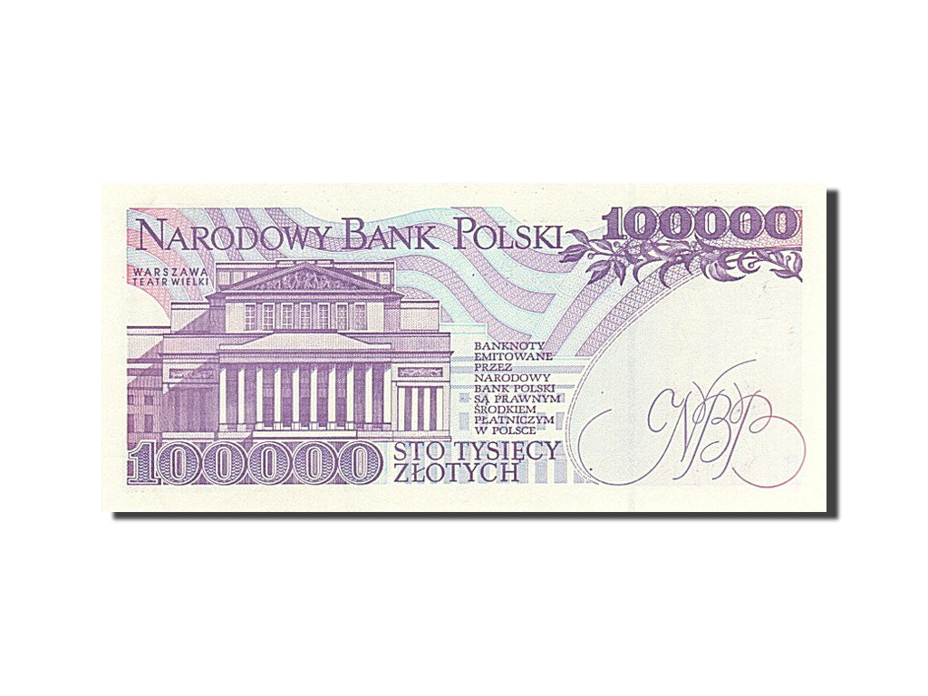 Poland, 100,000 Zlotych, 1993, KM #160a, 1993-11-16, UNC(63), C 3972257