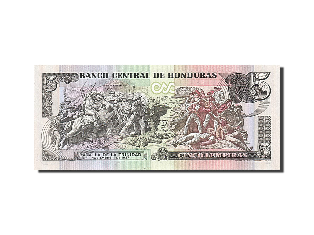 Banknote, Honduras, 5 Lempiras, 1985, 1985-12-08, UNC(65-70)
