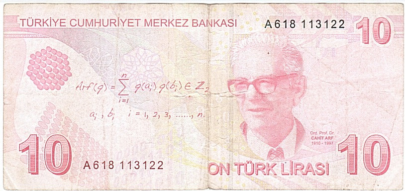 Turkey, 10 Lira, 2009, KM #223, VG(8-10), A618 113122