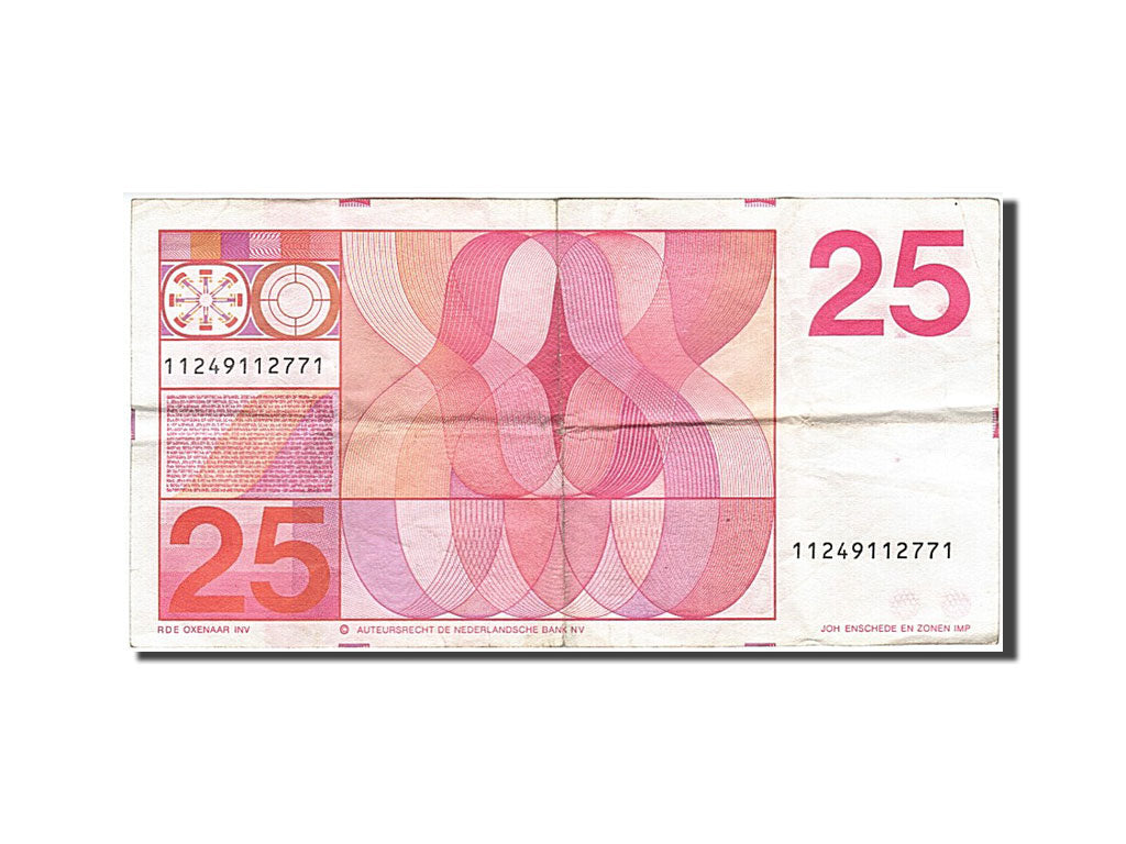 Netherlands, 25 Gulden, 1971, KM #92a, 1971-02-10, VF(30-35), 11249112771
