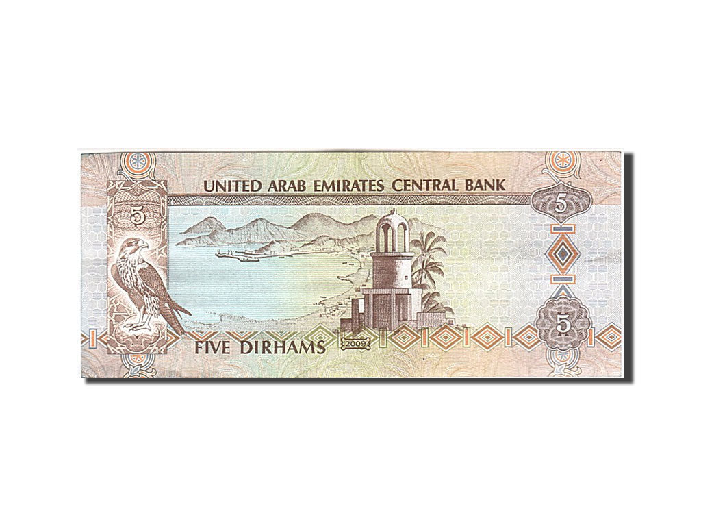 United Arab Emirates, 5 Dirhams, 2009, KM #26c, EF(40-45)