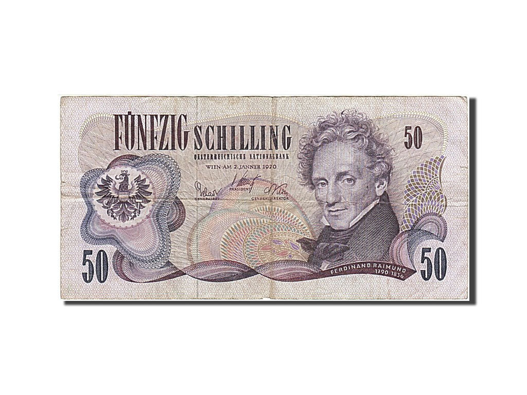 Banknote, Austria, 50 Schilling, 1970, 1970-01-02, VF(20-25)