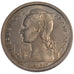 REUNION, Franc, 1948, KM #E3, MS(65-70), Copper-Nickel, Lecompte #52, 5.17