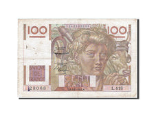 Billete, Francia, 100 Francs, 100 F 1945-1954 ''Jeune Paysan'', 1951