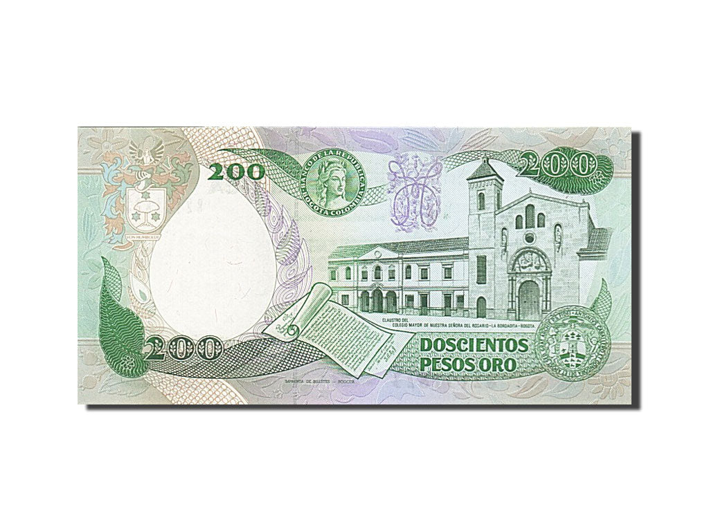 Banknote, Colombia, 200 Pesos Oro, 1988, 1988-11-01, UNC(65-70)