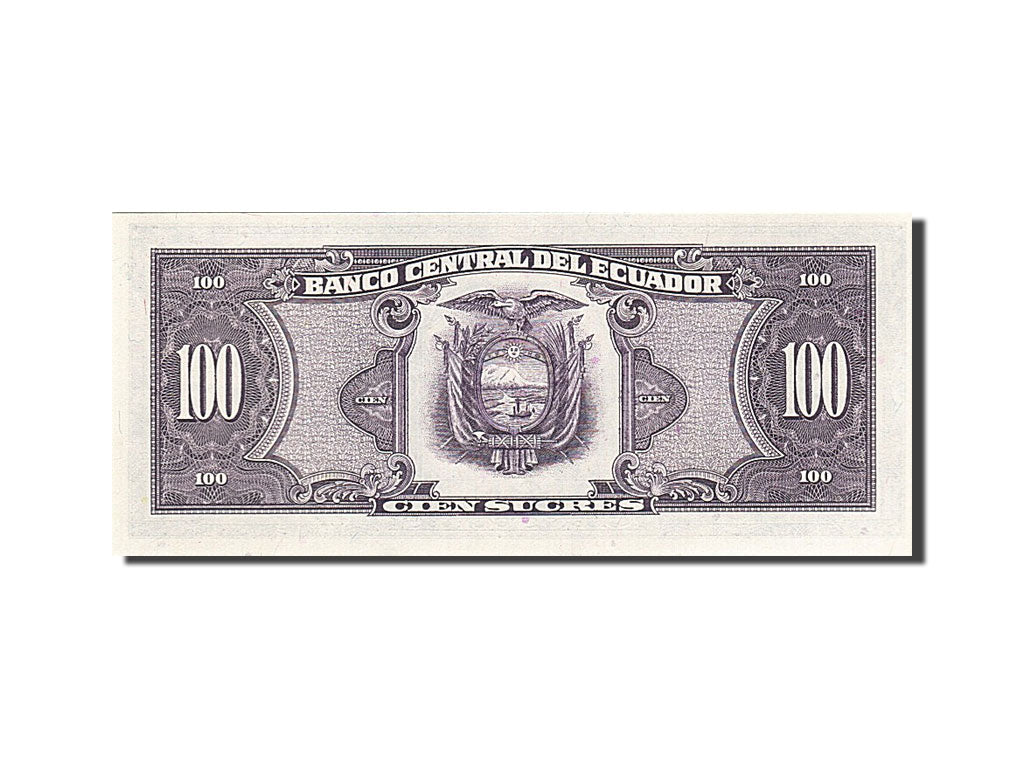 Ecuador, 100 Sucres, 1986, KM #123, 1986-04-29, UNC(65-70), 10559243