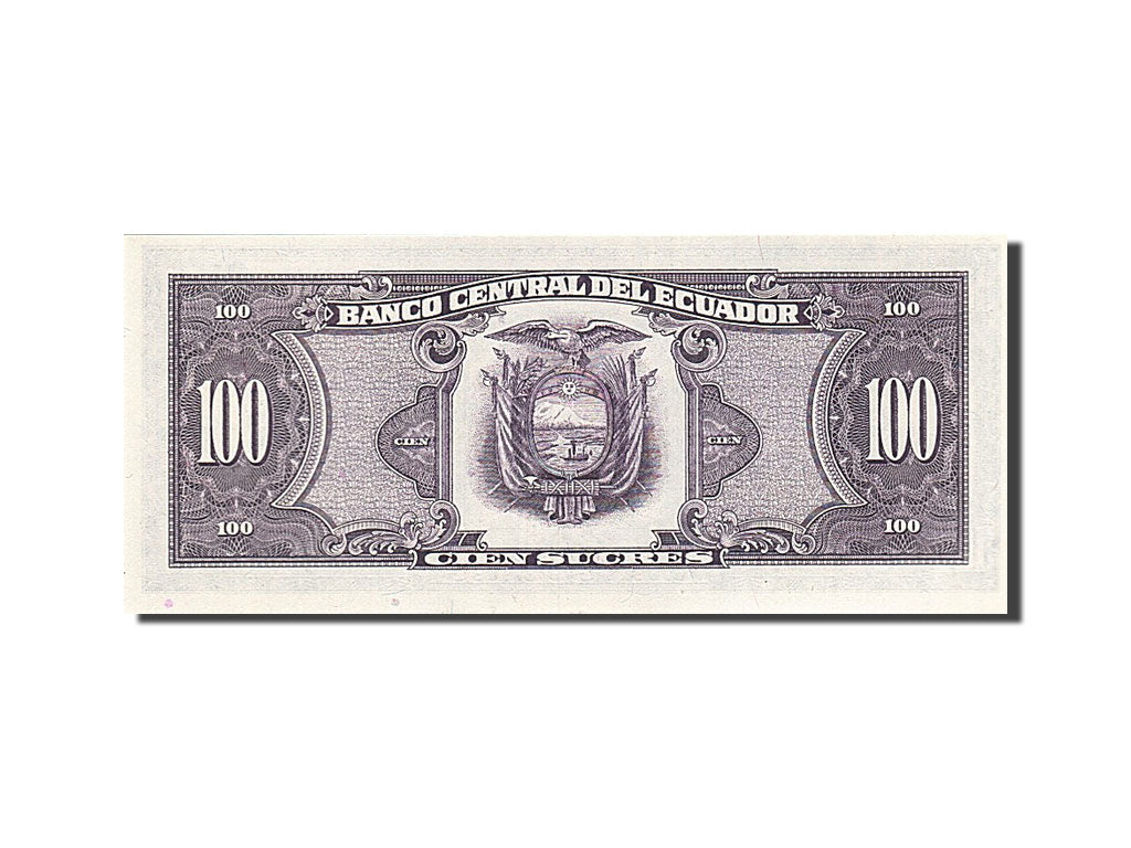 Ecuador, 100 Sucres, 1986, KM #123, 1986-04-29, UNC(65-70), 10559242