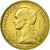 Moneta, Reunion, 10 Francs, 1955, MS(65-70), Aluminium-Brąz, Lecompte:77