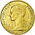 Moneda, La Reunión, 20 Francs, 1955, FDC, Aluminio - bronce, Lecompte:87
