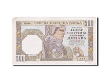 Serbia, 500 Dinara, 1941, KM #27b, 1941-11-01, VF(30-35), 146