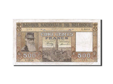 Banconote, Belgio, 500 Francs, 1944, MB+