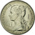 Moneda, La Reunión, 50 Francs, 1962, FDC, Níquel, Lecompte:98
