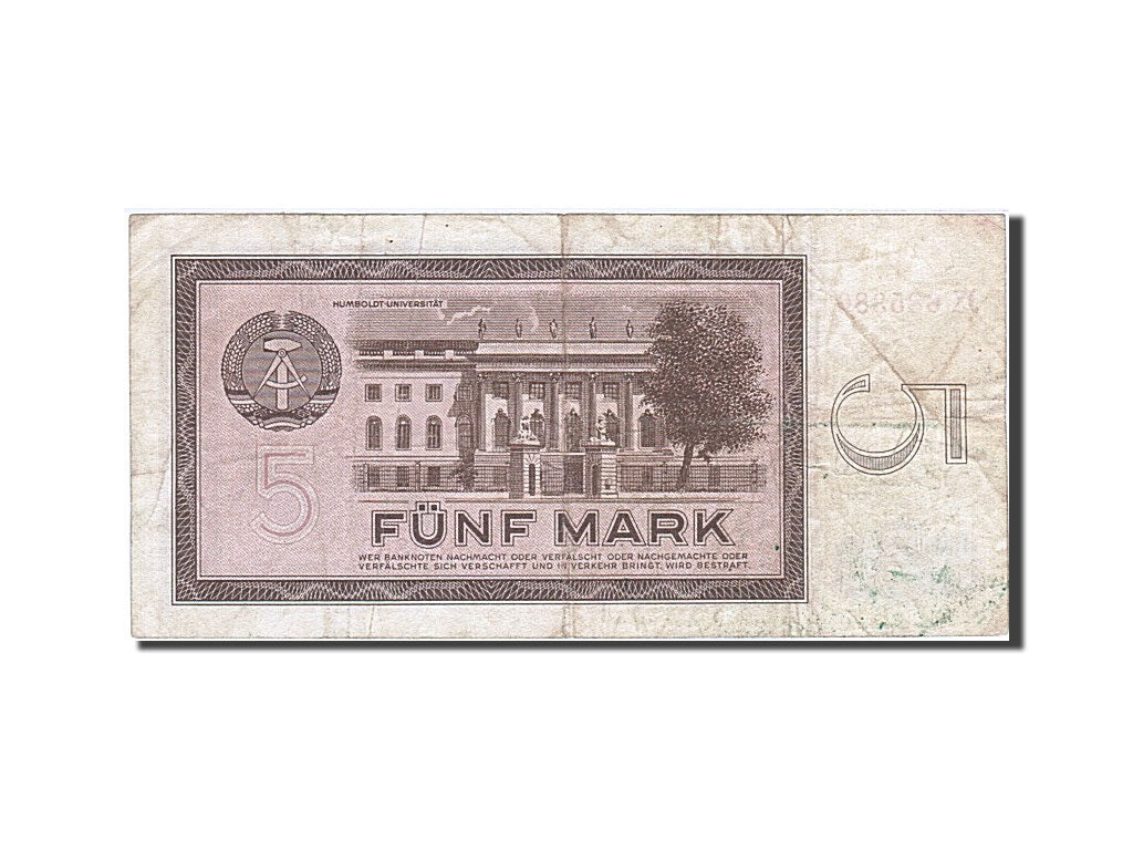 Germany - Democratic Republic, 5 Mark, 1964, KM #22a, VF(20-25), JX 685380