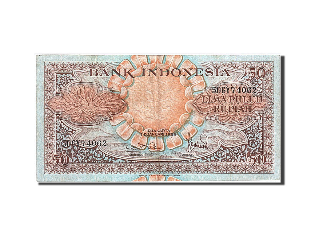 Indonesia, 50 Rupiah, 1959, KM #68a, 1959-01-01, EF(40-45), 50GY74062