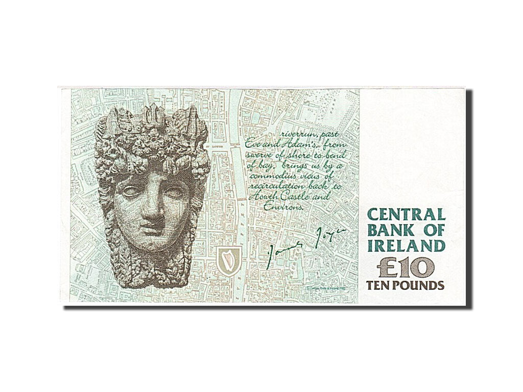 Ireland - Republic, 10 Pounds, 1995, KM #76b, 1995-05-19, AU(55-58), CHJ 611533