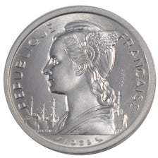 FRENCH AFARS & ISSAS, 2 Francs, 1968, Paris, KM #E1, MS(65-70), Aluminium,...