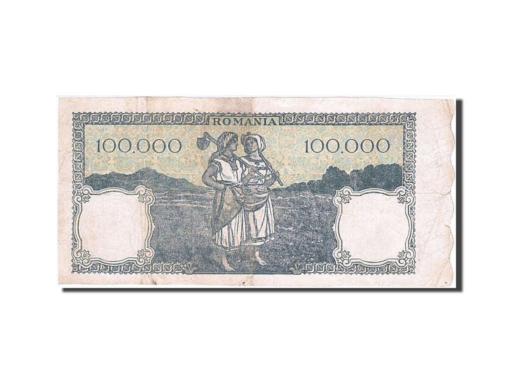 Romania, 100,000 Lei, 1945, KM #58a, 1945-12-20, AU(50-53), L/3 0492777