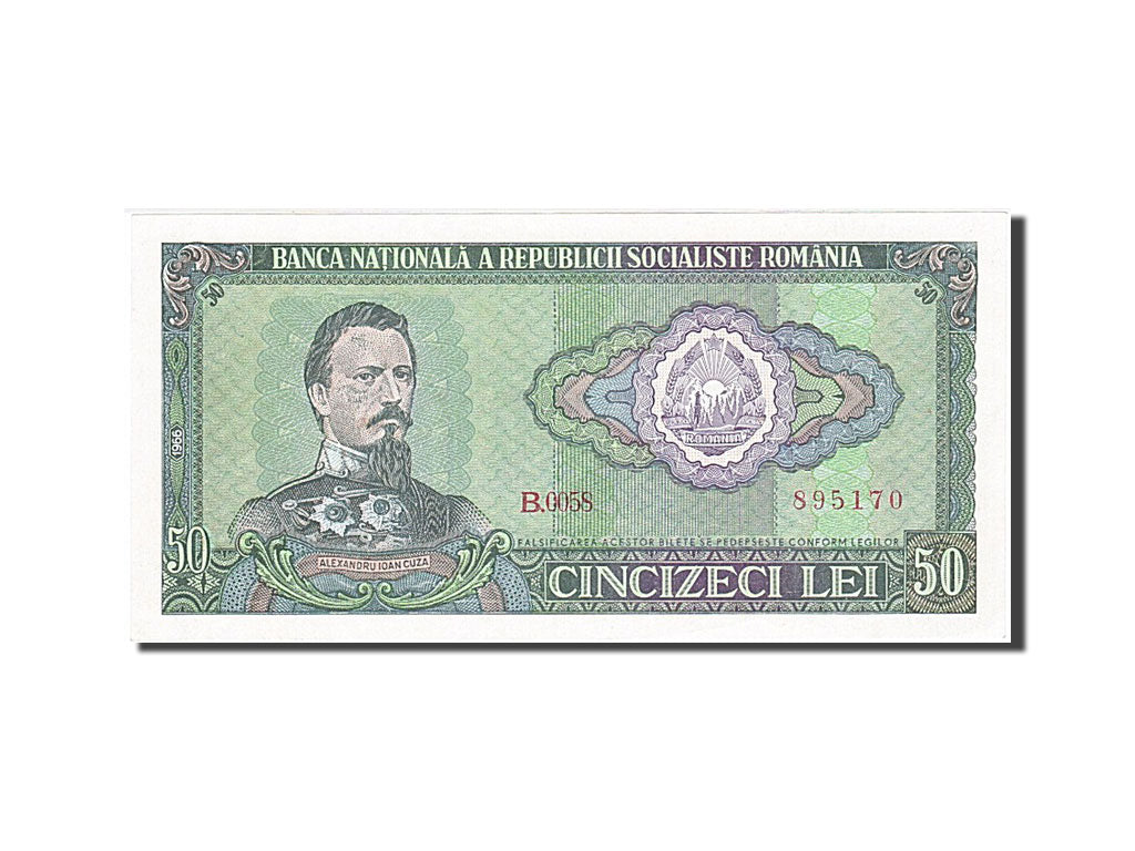 Roumanie, 50 Lei, type Alexandru Ioan Cuza