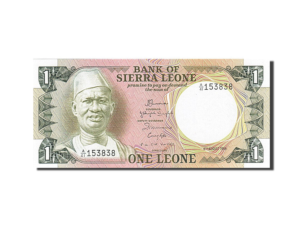 Banknote, Sierra Leone, 1 Leone, 1984, 1984-08-04, UNC(63)