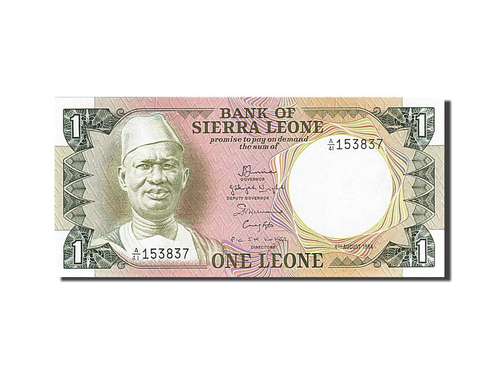 Banknote, Sierra Leone, 1 Leone, 1984, 1984-08-04, UNC(63)