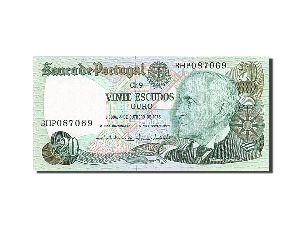 Portugal, 20 Escudos, 1978, KM #176a, 1978-10-04, UNC(65-70), BHP 087069