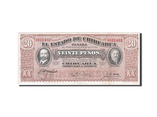 Banknote, Mexico - Revolutionary, 20 Pesos, 1915, 1915-10-05, EF(40-45)