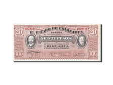 Banknote, Mexico - Revolutionary, 20 Pesos, 1915, 1915-03-27, EF(40-45)