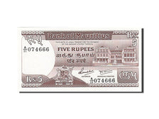 Mauritius, 5 Rupees, 1985, KM #34, UNC(63), A/11 074666