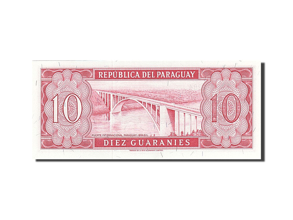 Geldschein, Paraguay, 10 Guaranies, 1952, UNZ-