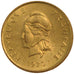 New Hebrides, 1 Franc, 1970, MS(65-70), Bronze-Aluminium-Nickel, Lecompte #1,...