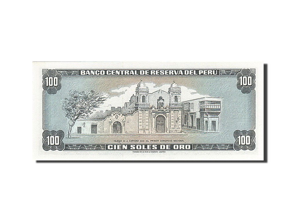 Billete, 100 Soles De Oro, 1974, Perú, 1974-05-16, SC+