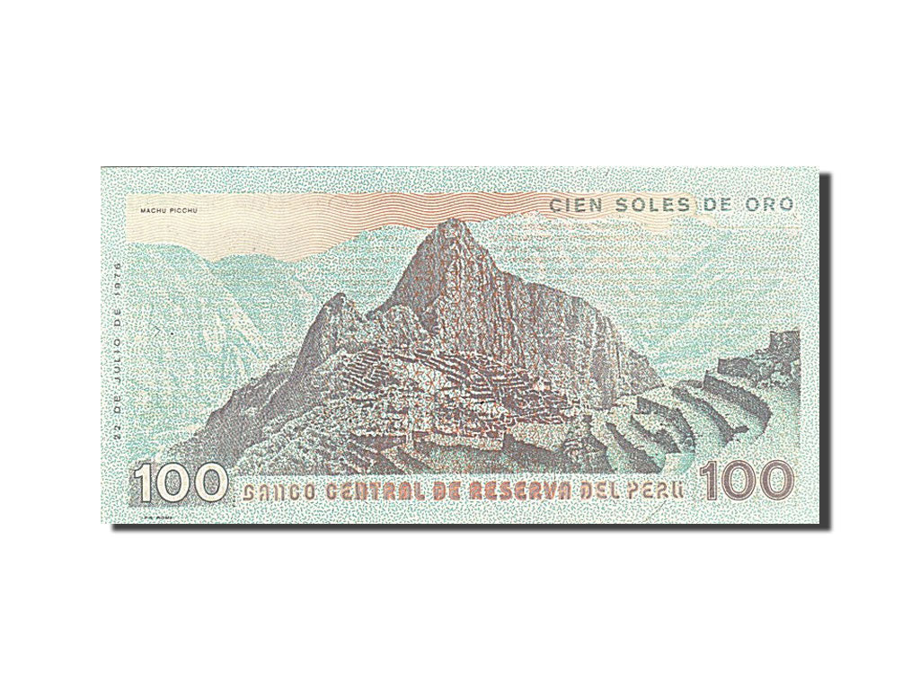 Peru, 100 Soles de Oro, 1976, KM #114, 1976-07-22, UNC(65-70), BU 0119903