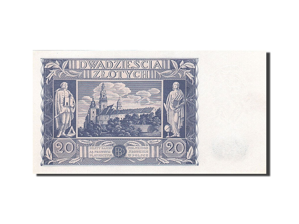 Poland, 20 Zlotych, 1940, KM #95, 1940-03-01, UNC(63), AH 1328956