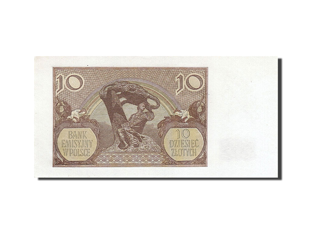 Poland, 10 Zlotych, 1940, KM #94, 1940-03-01, UNC(63), J 6092964