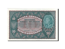 Poland, 10 Marek, 1919, KM #25, 1919-08-23, UNC(65-70), CQ 752108