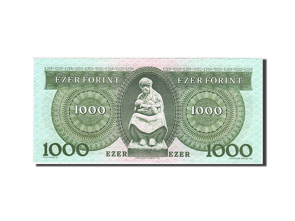 Hungary, 1000 Forint, 1993, KM #176b, 1993-12-16, AU(50-53), E 15830953