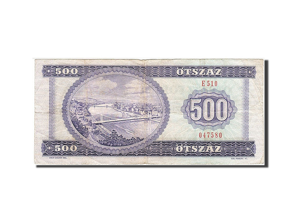 Hungary, 500 Forint, 1990, KM #175a, 1990-07-31, VF(20-25), E510 047580
