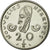 Coin, New Hebrides, 20 Francs, 1967, Paris, MS(65-70), Nickel, Lecompte:41
