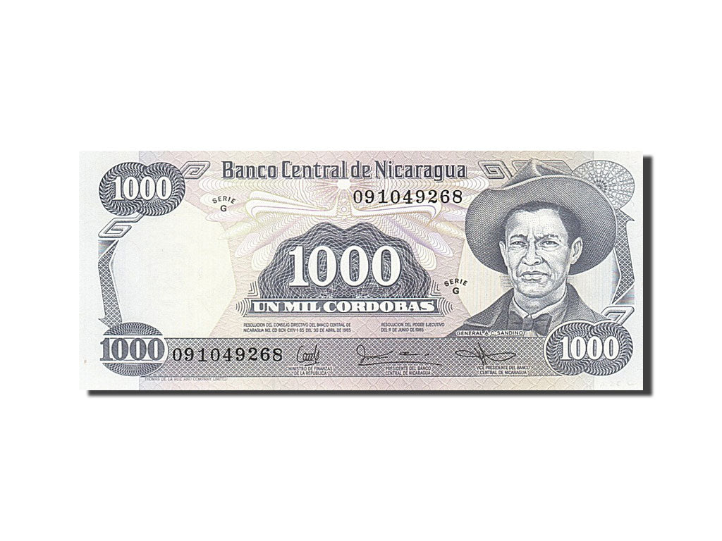 Banknote, Nicaragua, 1000 Cordobas, 1987, UNC(63)