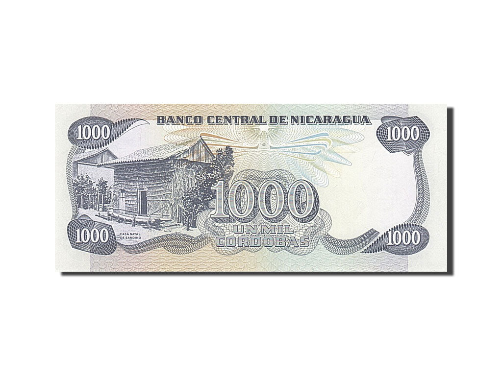 Banknote, Nicaragua, 1000 Cordobas, 1987, UNC(63)