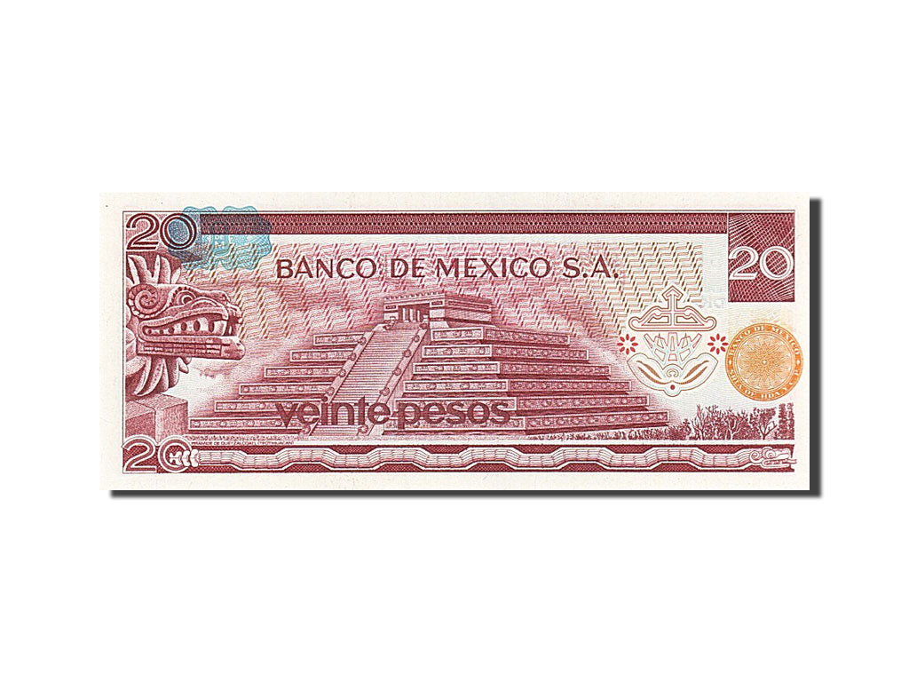 Geldschein, Mexiko, 20 Pesos, 1977, 1977-07-08, UNZ-