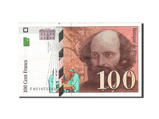 France, 100 Francs, 100 F 1997-1998 ''Cézanne'', 1998, KM #158a, AU(50-53), T 0.