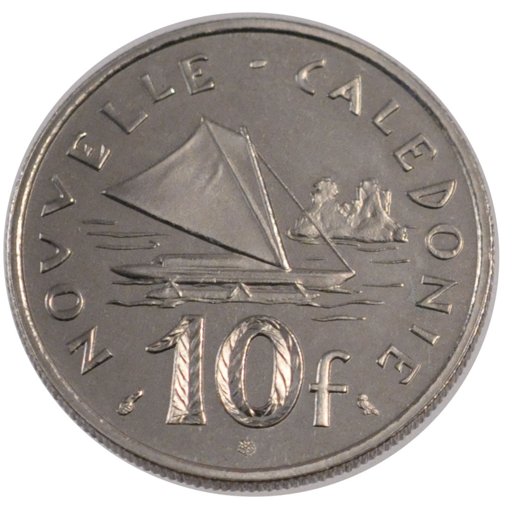 Nuova Caledonia, 10 Francs, 1967, Paris, FDC, Nichel, Lecompte:85
